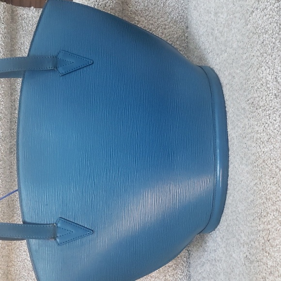 Louis Vuitton Blue Epi Saint Jaques Shoulder Bag Authentic - Picture 6 of 14